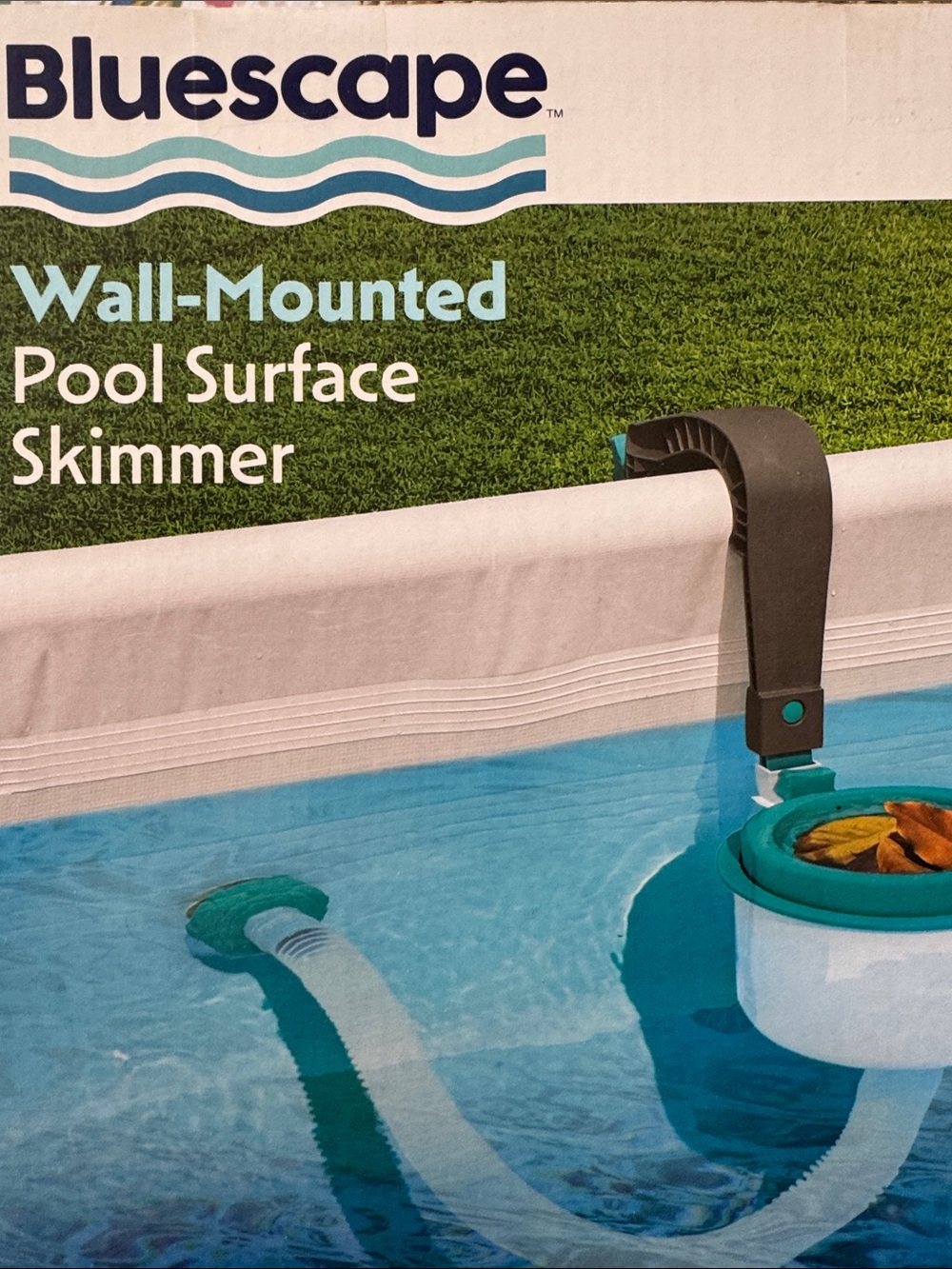 Teal Wall-Mounted Pool Surface Skimmer